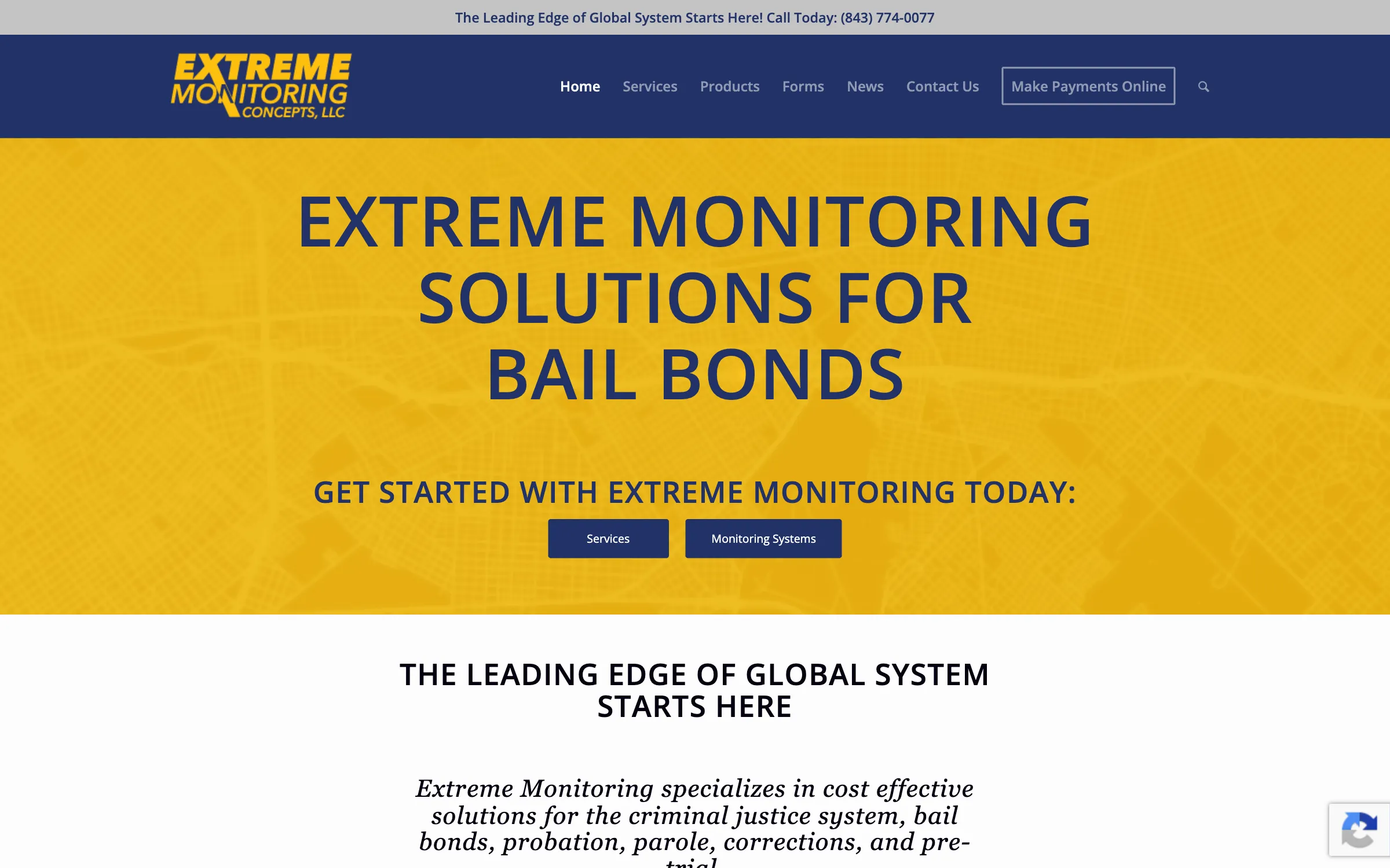 Extreme Monitoring, website screenshot