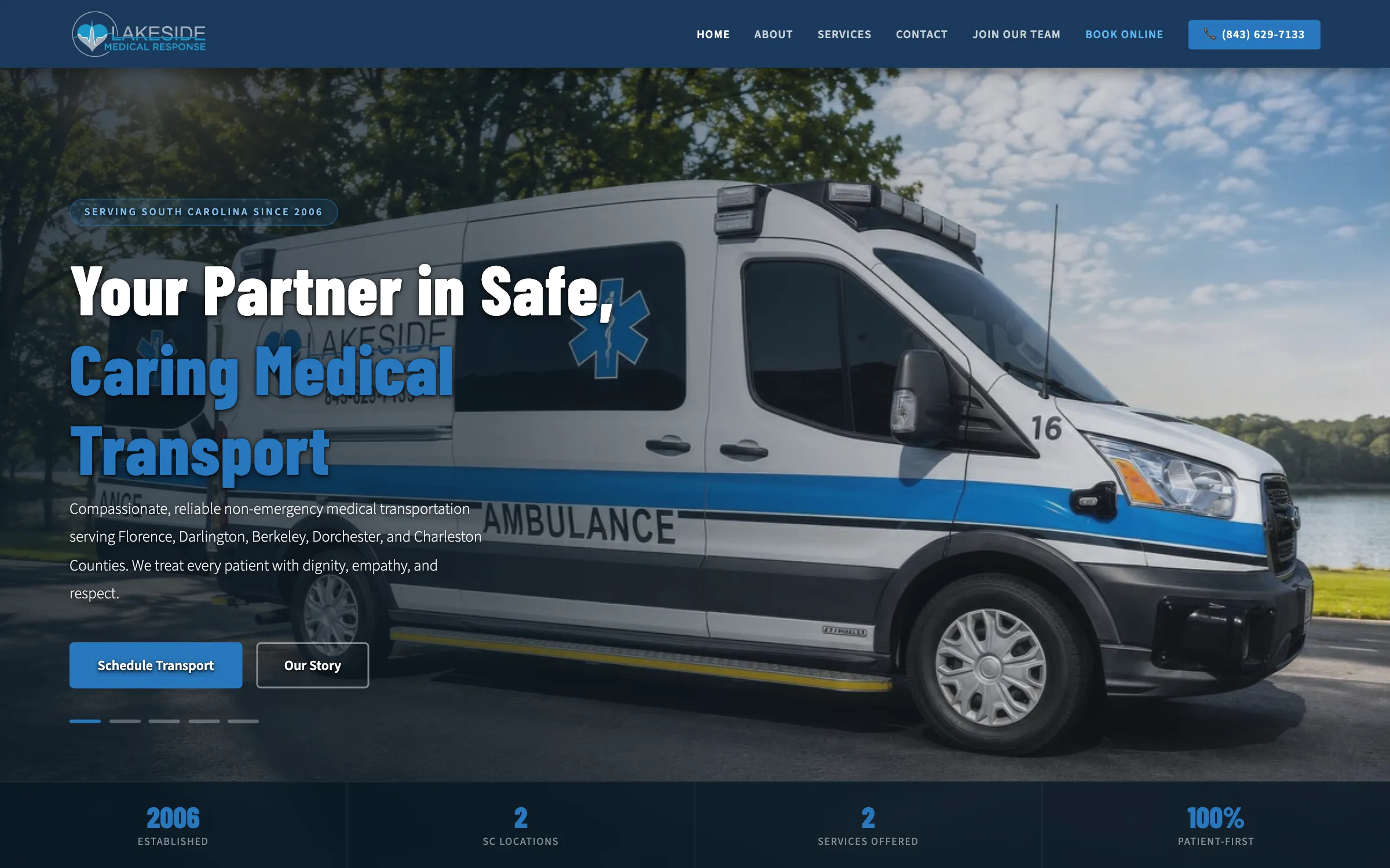 Lakeside Medical, website screenshot