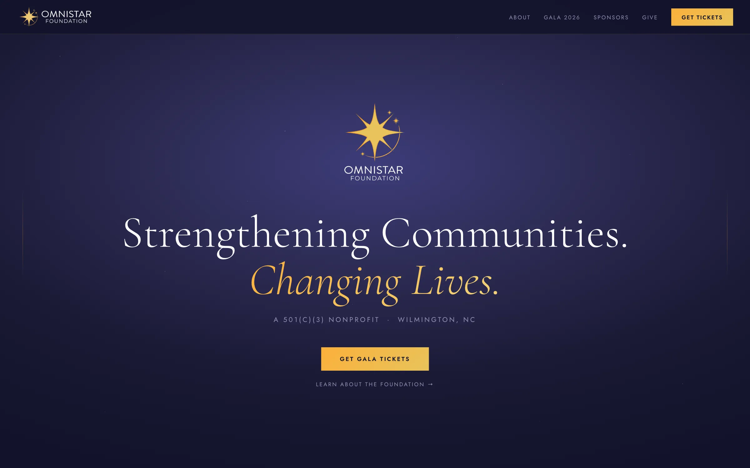 OmniStar Giving, website screenshot